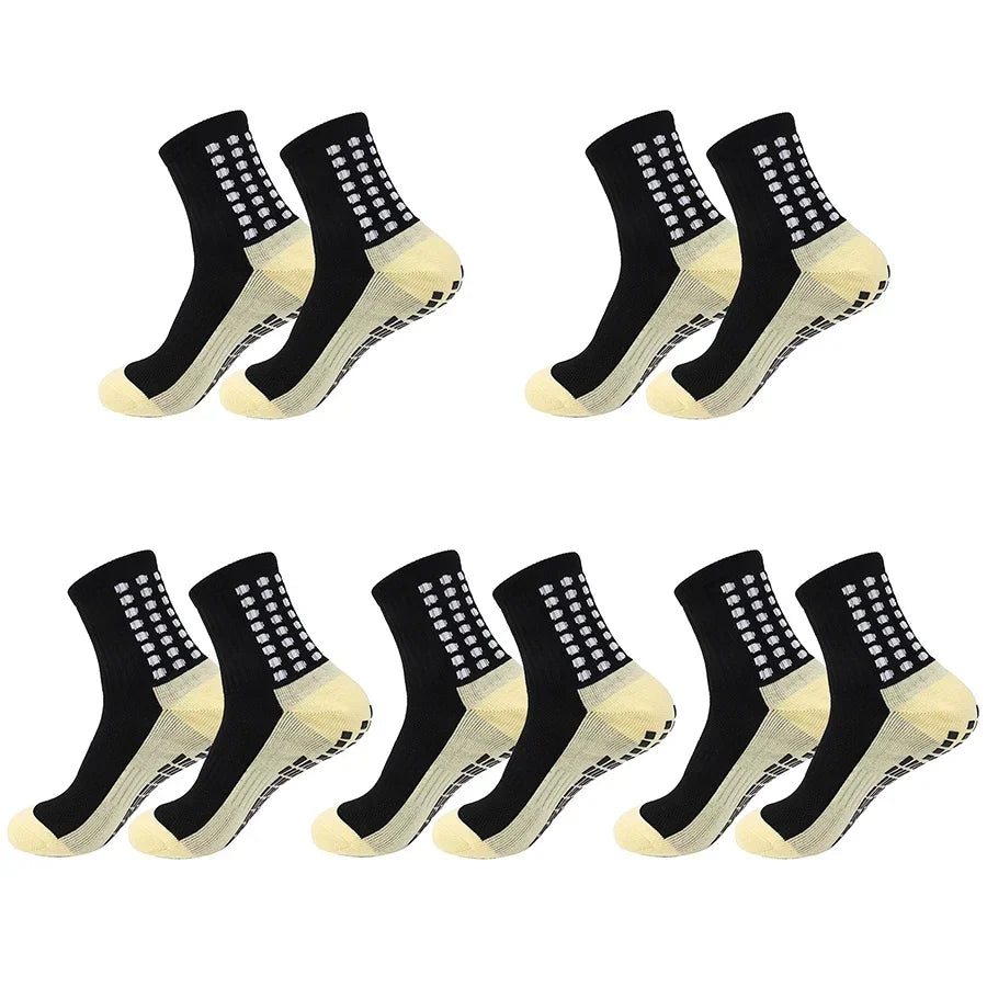 GIOIO Football Socks Non Slip Silicone Dots Mid Calf Sports