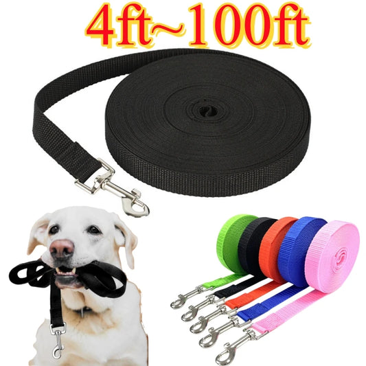 Nylon Dog Leash 4ft To 100ft Extended Training Leash