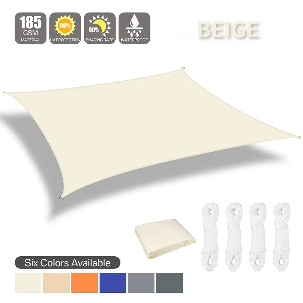 Waterproof Shade Sail Sun Shelter For Outdoor Patio Garden