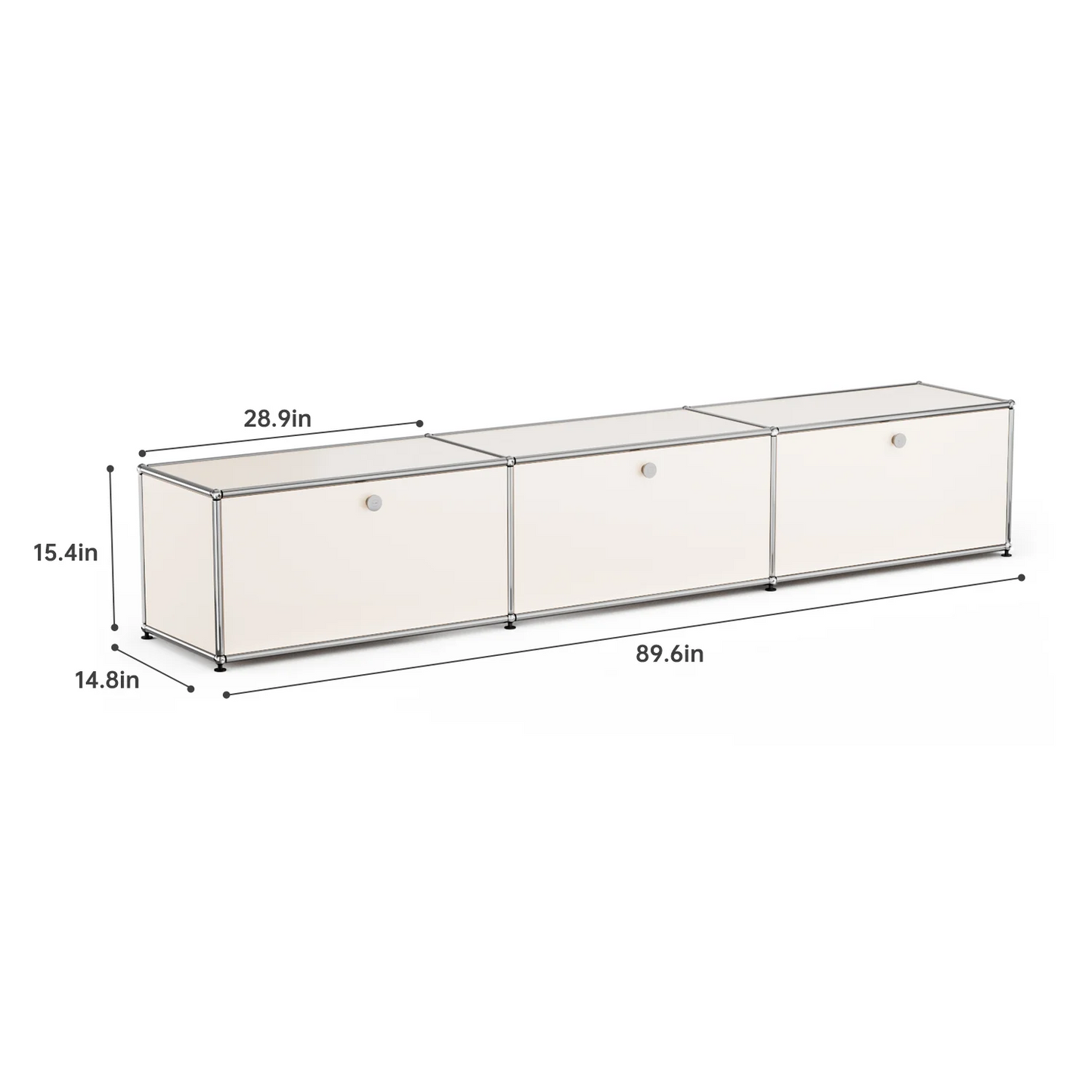 Furgle Modern Modular Metal Storage Cabinet Sideboard