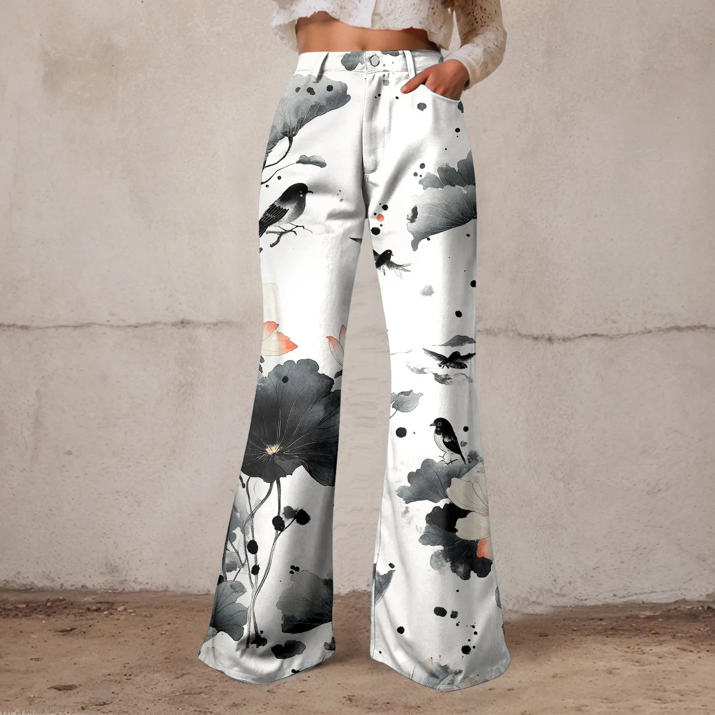 Baggy High Waist Wide Leg Denim Jeans For Women Vintage