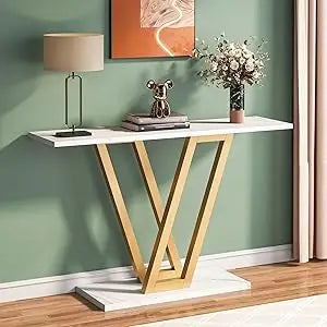 Little Tree Console Table Industrial Hallway Sofa Table Entryway
