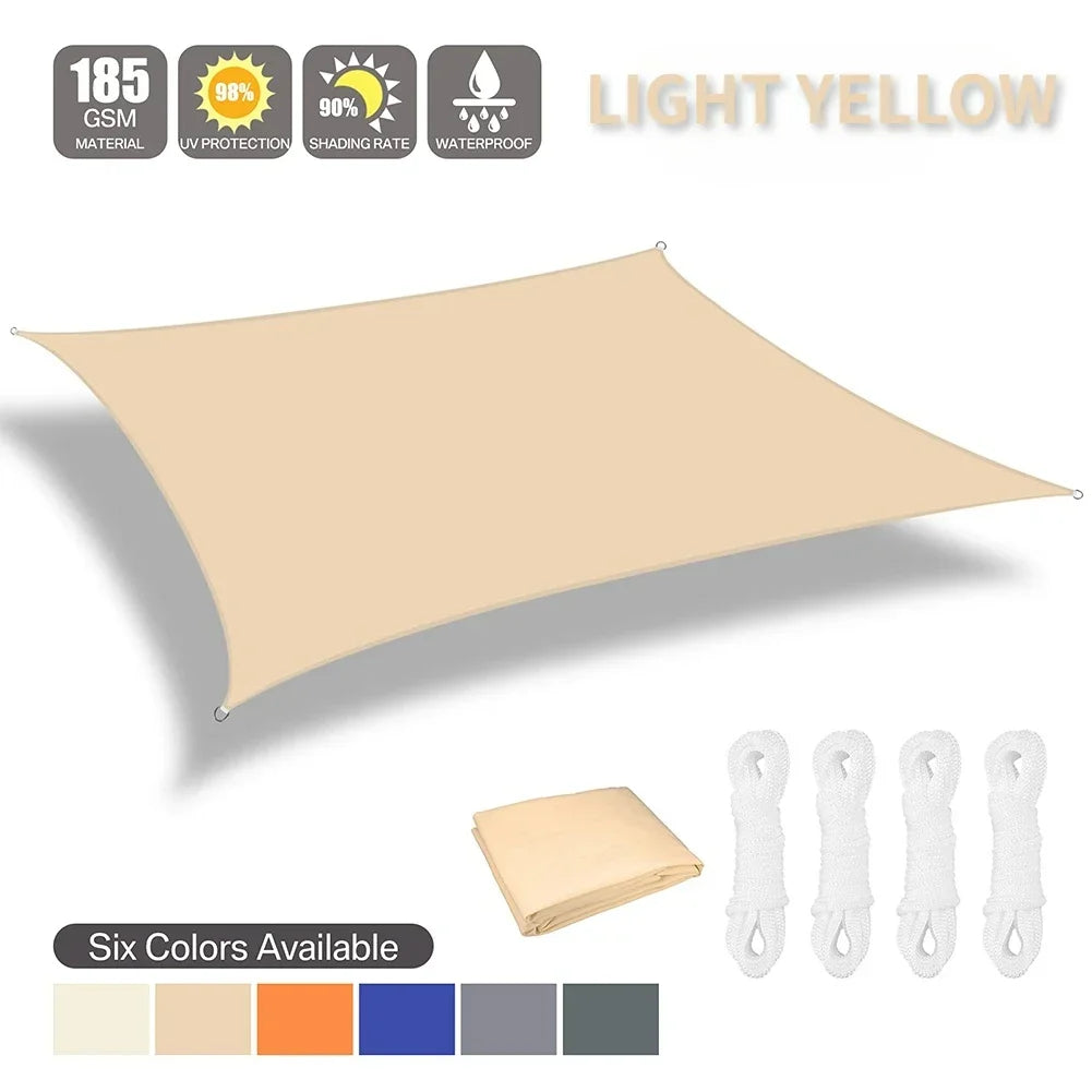 Waterproof Shade Sail Sun Shelter For Outdoor Patio Garden