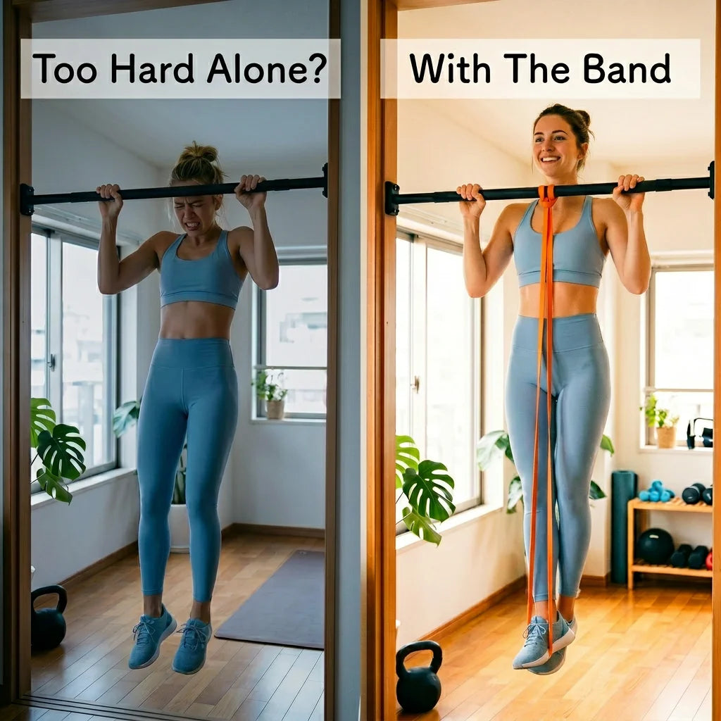 SUNPOW Natural Latex Resistance Bands Five Pack Pull Up Assistance