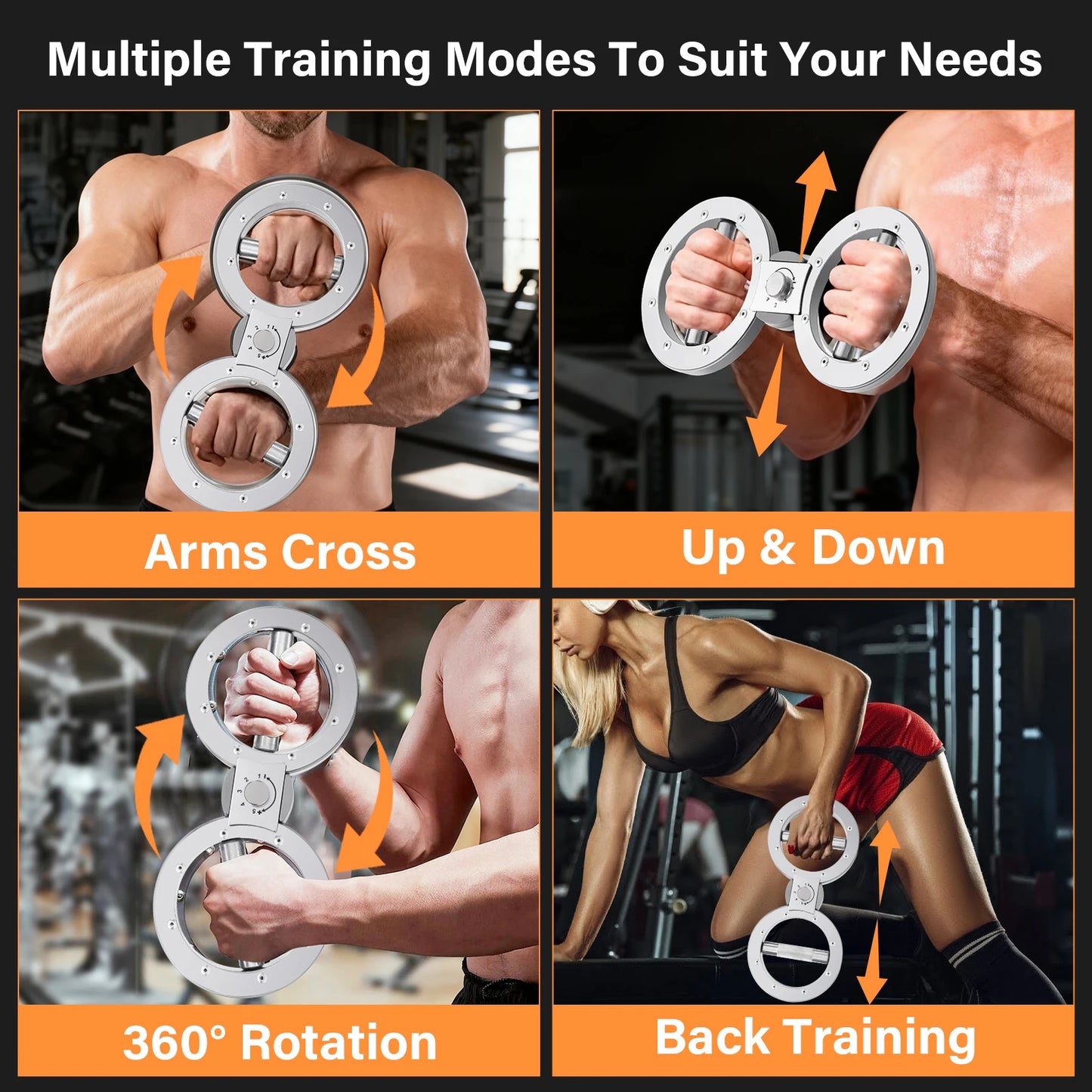 Rotator Multifunction Grip Strength Trainer Adjustable 8 To 15 Lbs