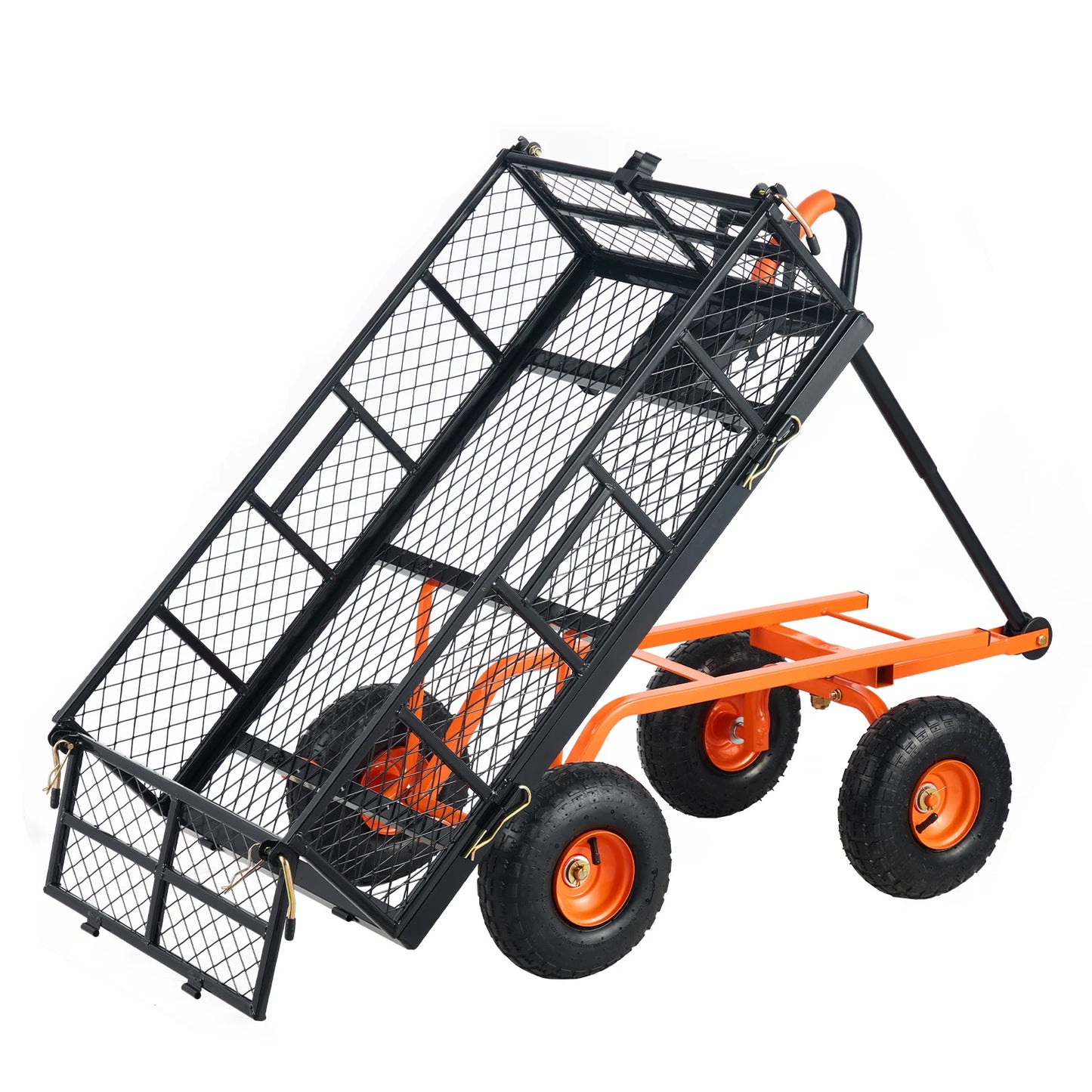 SucceBuy Garden Cart Sturdy Utility Wagon 400 880 Lbs Capacity