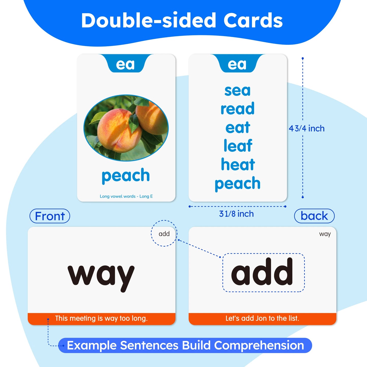 650 Sight Words Phonics Flash Cards for Early Reading