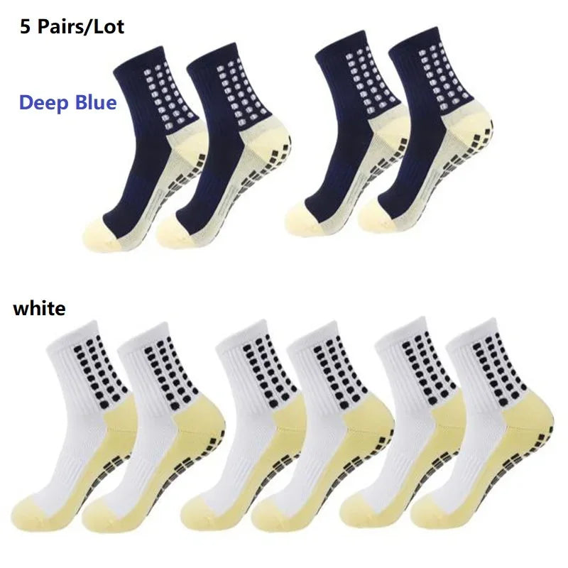 GIOIO Football Socks Non Slip Silicone Dots Mid Calf Sports