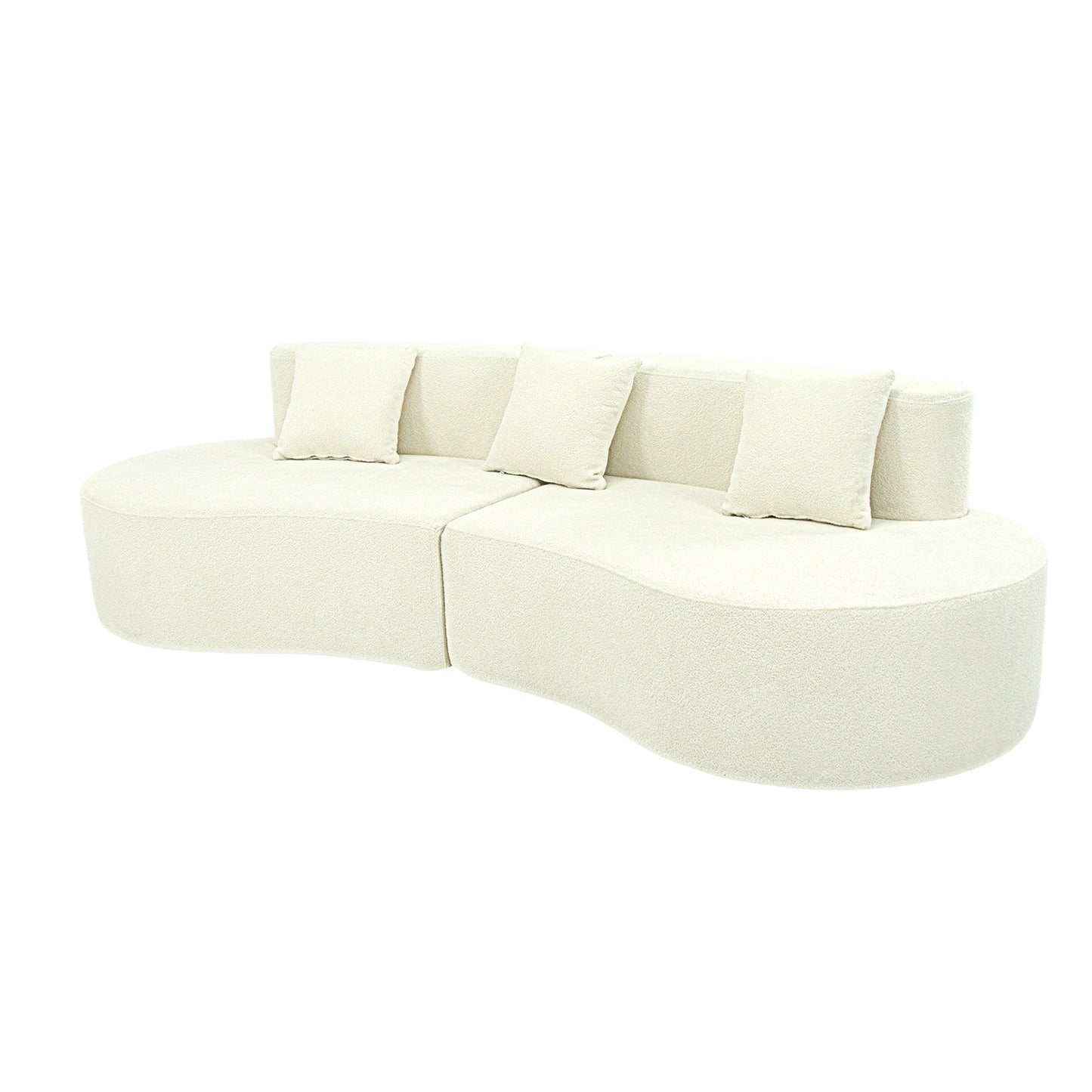 US Modern Curved Modular Sofa Half Moon Living Room