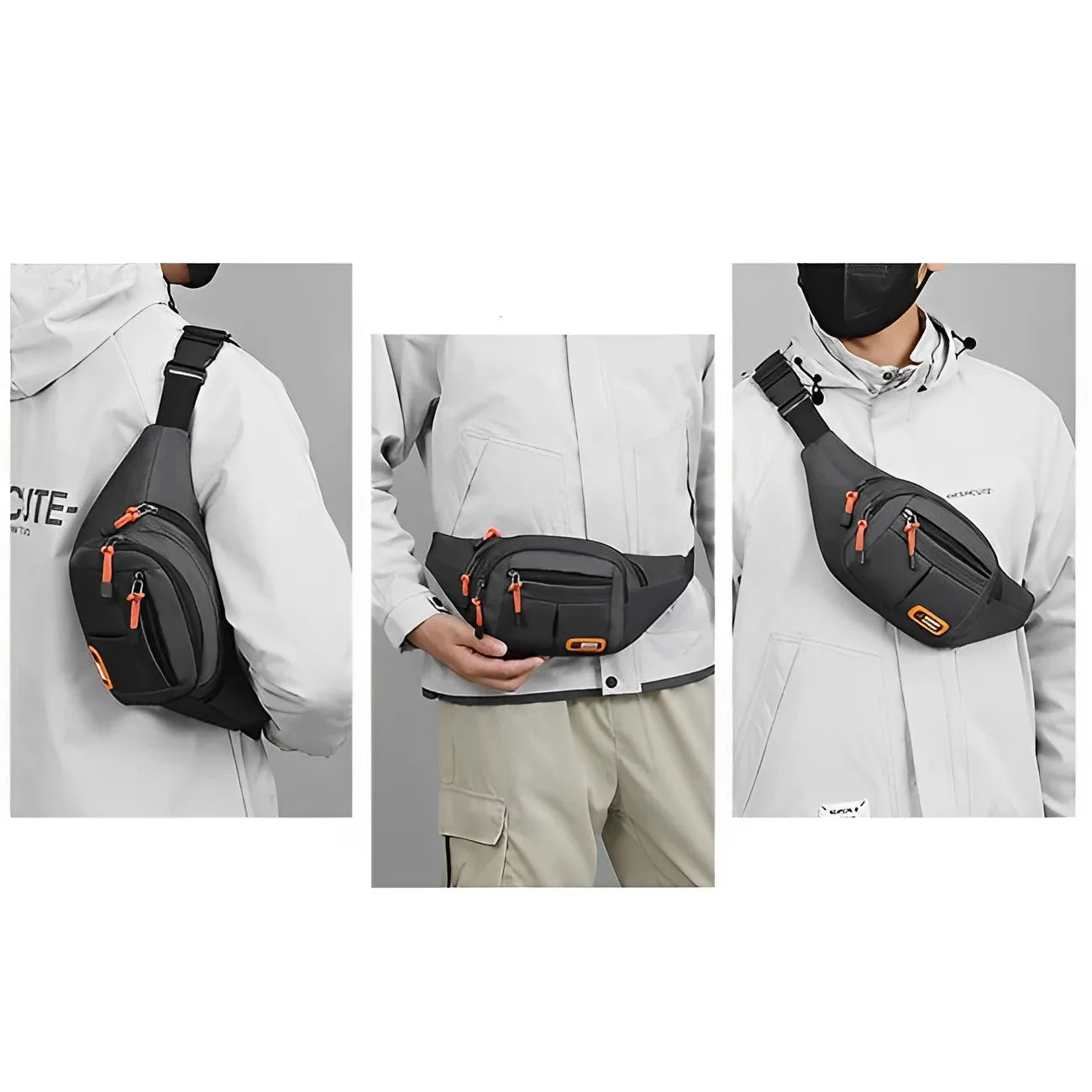 Waterproof Mobile Waist Bag For Men And Women Large Capacity