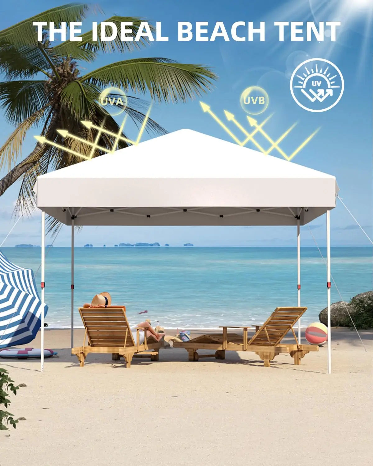 Pop Up Canopy Tent Waterproof Instant Shelter Wheeled Bag