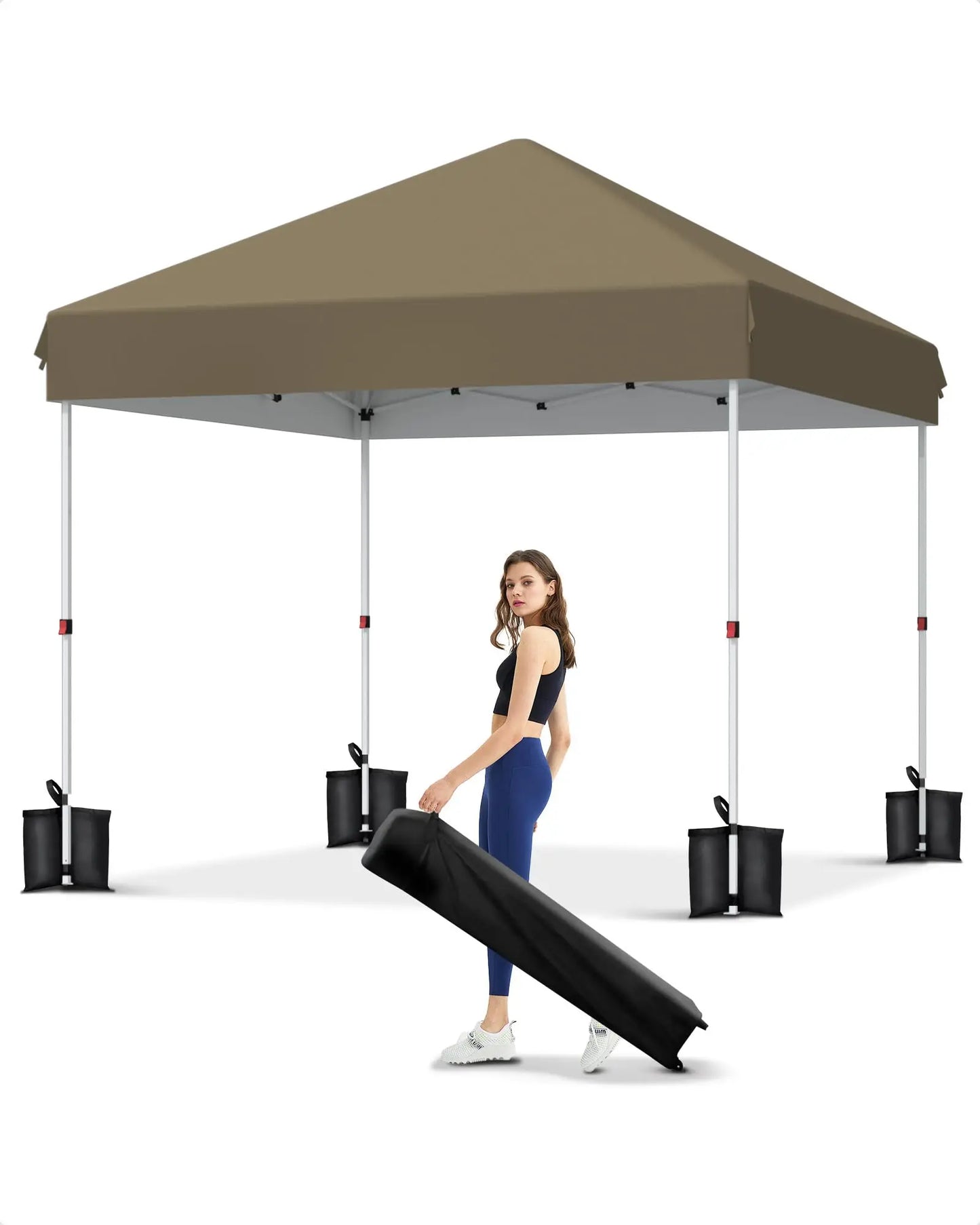 Pop Up Canopy Tent Waterproof Instant Shelter Wheeled Bag