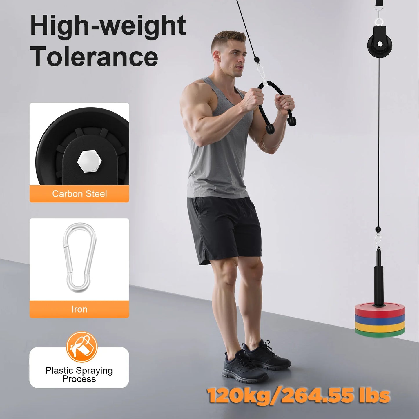 Pulley Gym Home Cable System For Full Body Strength Training
