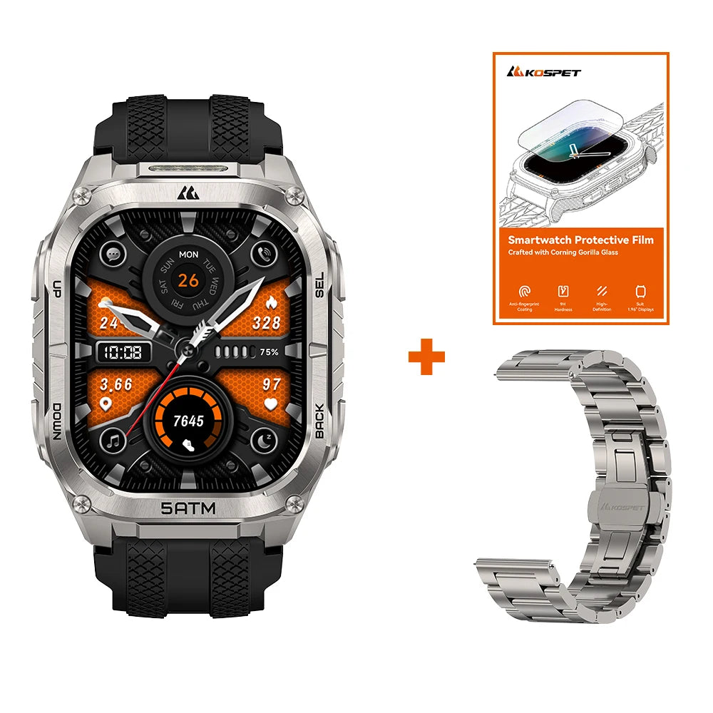 KOSPET Tank M4C GPS Smartwatch for Men with Health Tracking