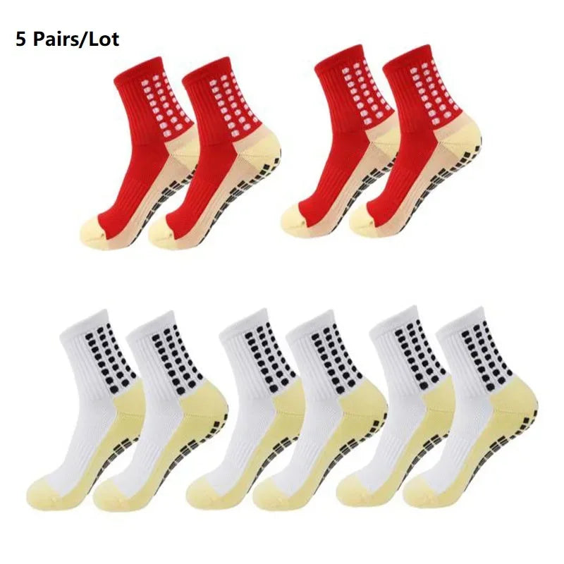 GIOIO Football Socks Non Slip Silicone Dots Mid Calf Sports