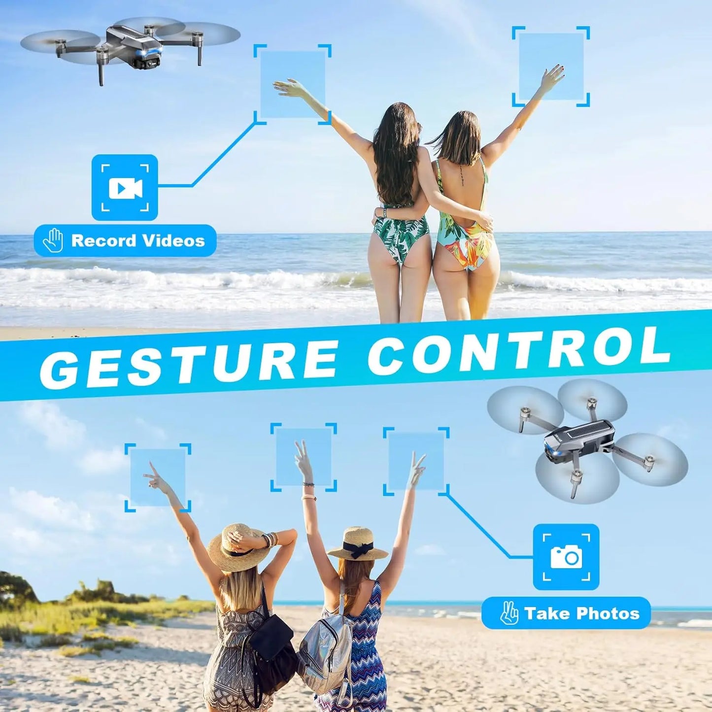 4K GPS Drone With Camera Follow Me Auto Return Foldable