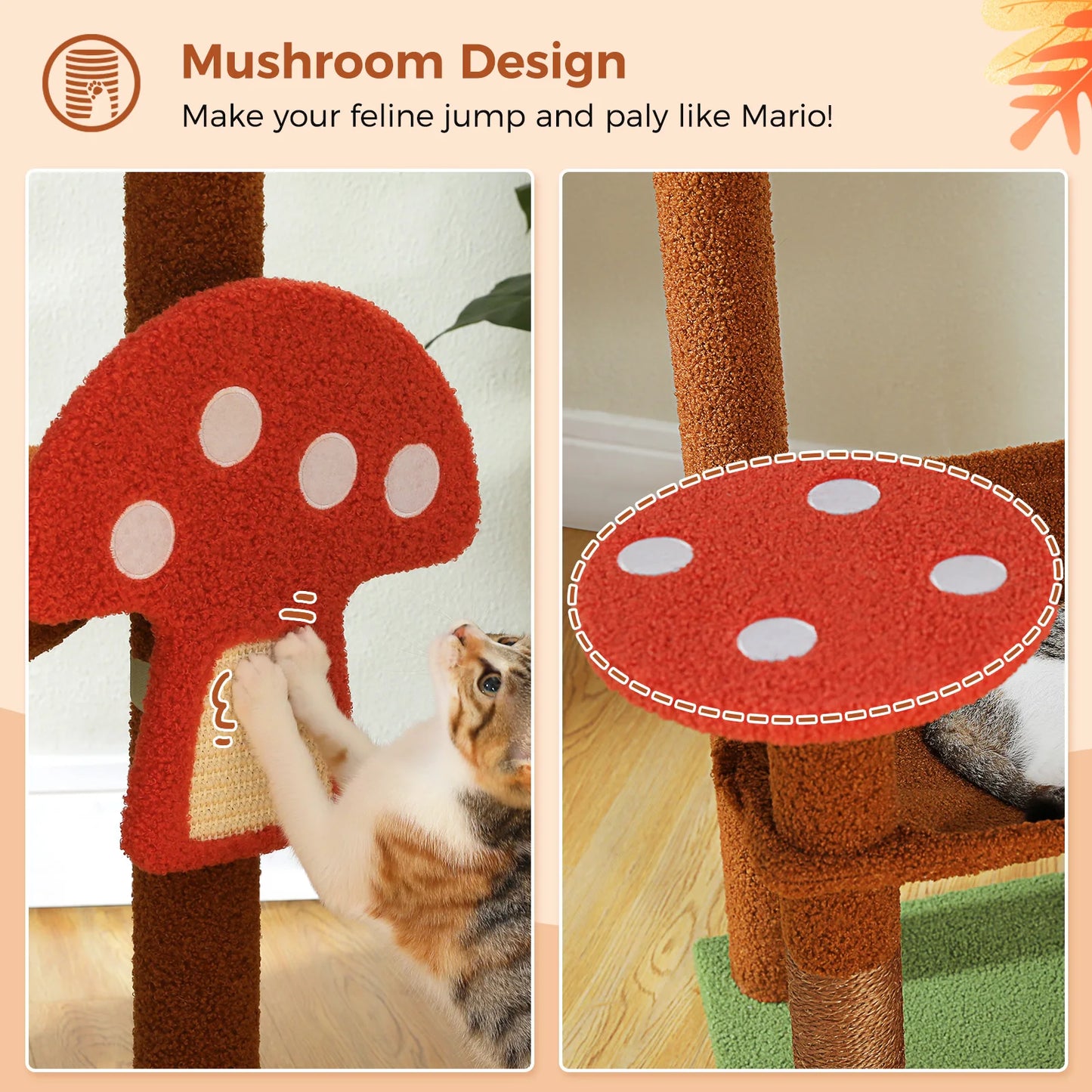 PAWZ Road Multi Level Cat Tree With Scratching Posts