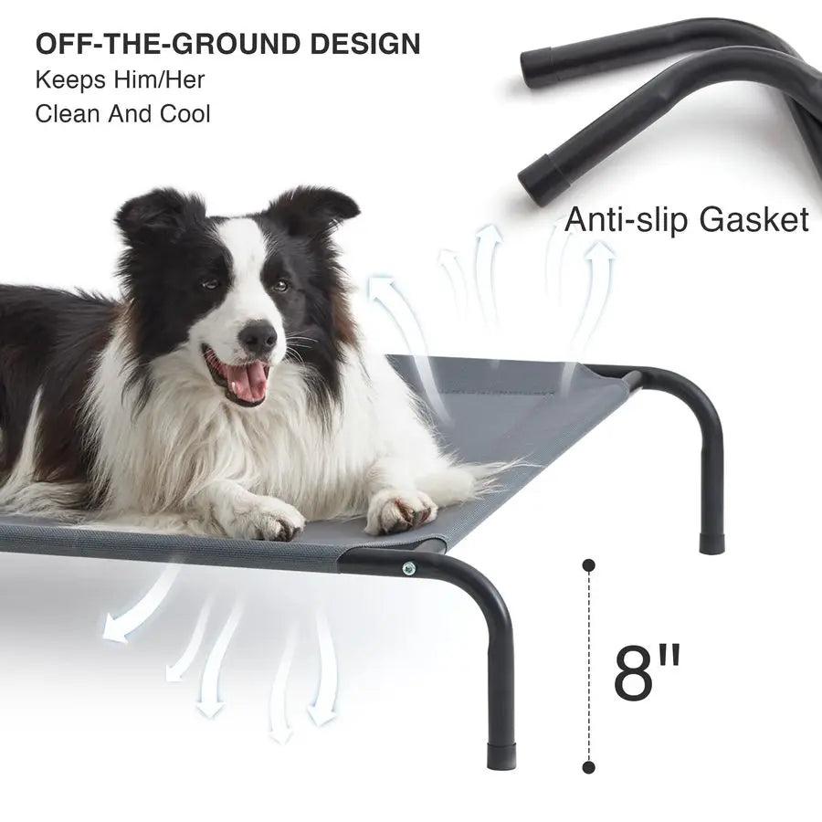 Elevated Cooling Dog Bed for Large Dogs Portable Indoor Outdoor