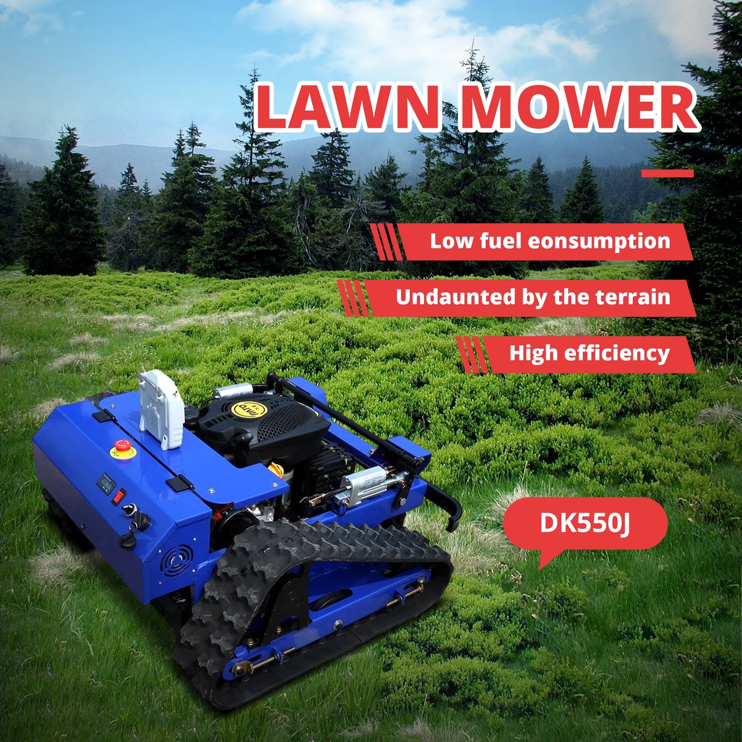 R550 Smart Remote Lawn Mower CE Certified US Stock