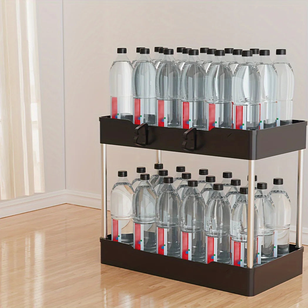 Under Bathroom Sink Organizer Trio Set For Countertop Storage