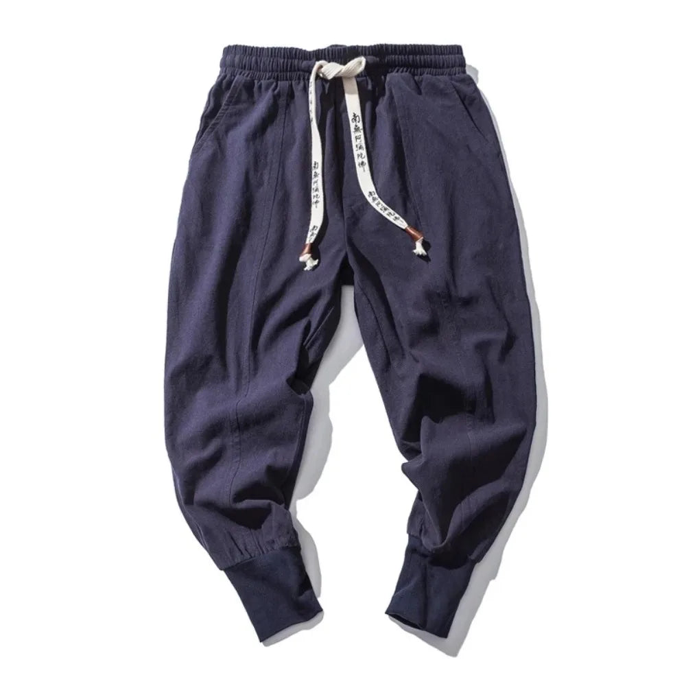 FURCW Cotton Linen Harem Pants For Men Streetwear Baggy DropCrotch