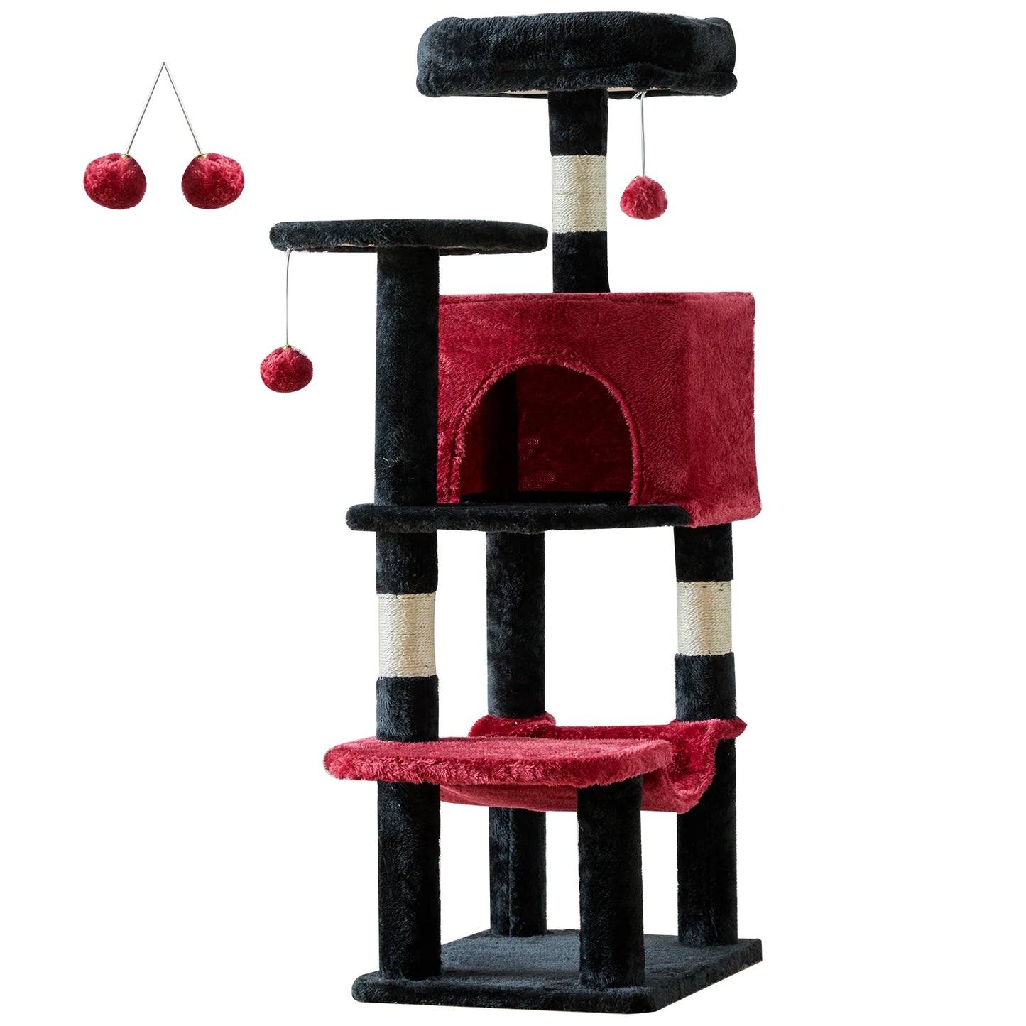 JHK Cat Tree Multi-Cat Climbing Tower Sisal Posts Indoor