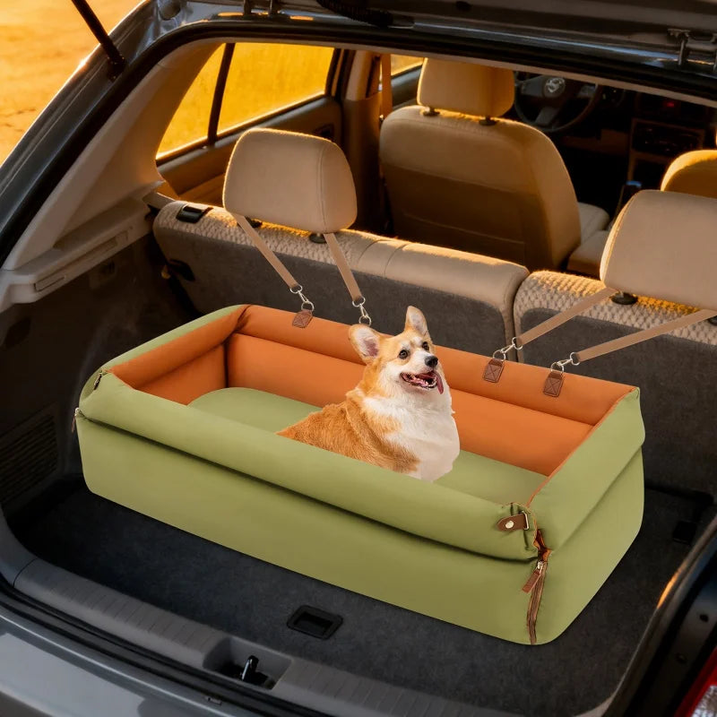 Foldable Travel Pet Car Seat Bed Anti Slip For Vehicle