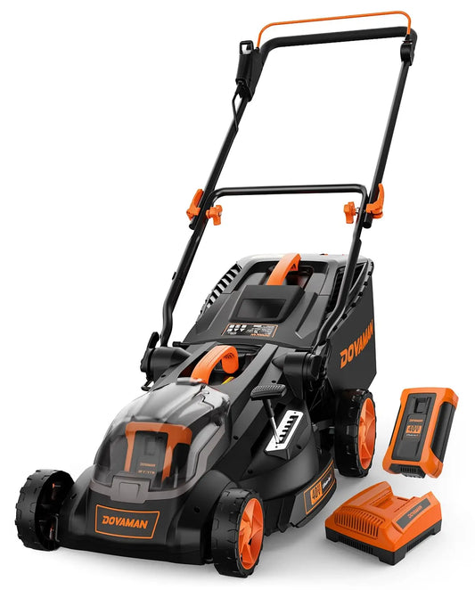 Dovaman 40V Brushless Lawn Mower Battery Included Mulching Bagging
