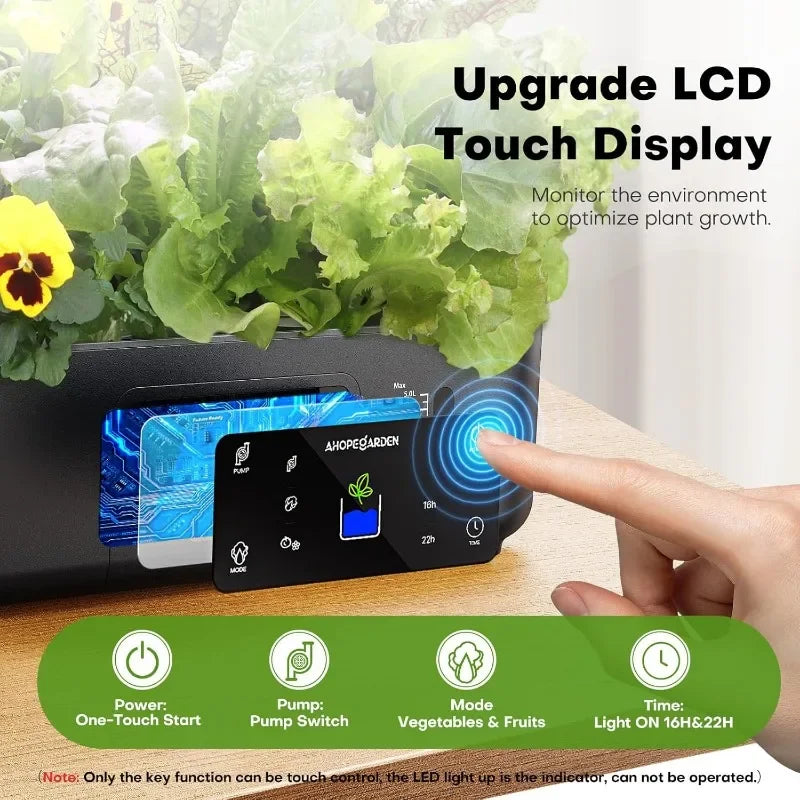 Indoor Herb Garden Kit With Grow Light Hydroponic Planter