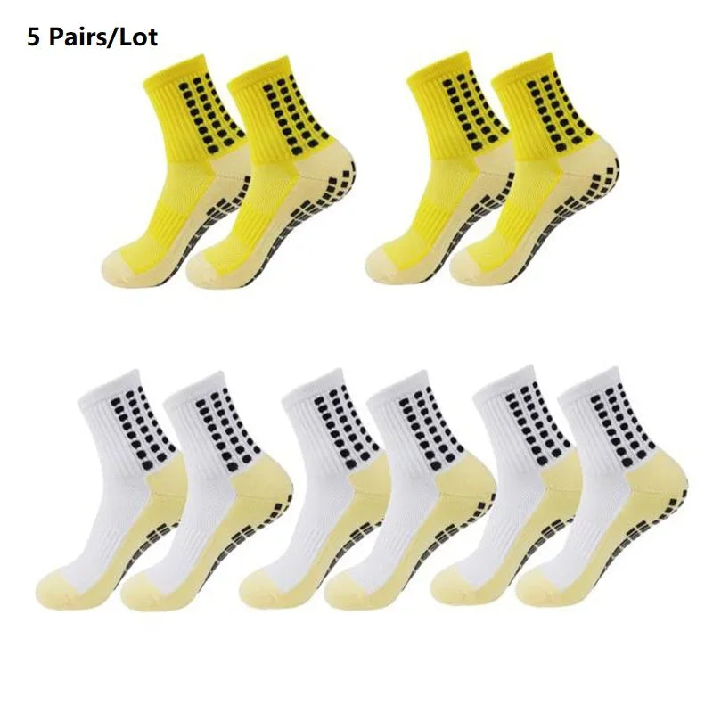 GIOIO Football Socks Non Slip Silicone Dots Mid Calf Sports