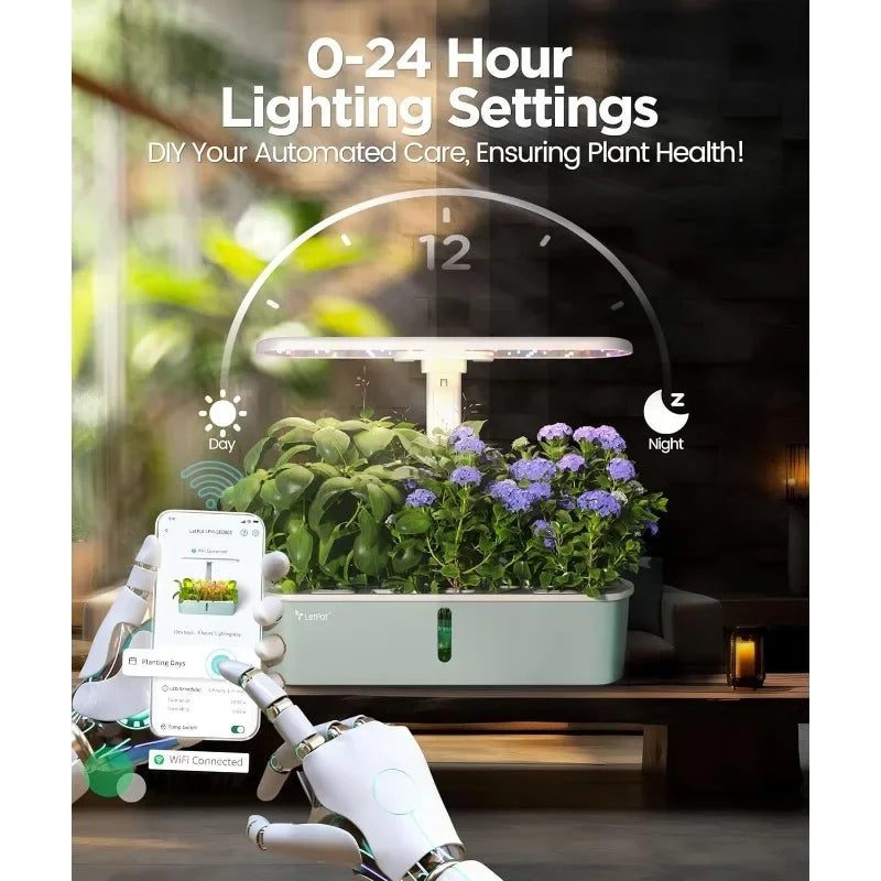 Hydroponics Growing System Kit Smart Indoor Garden With WiFi