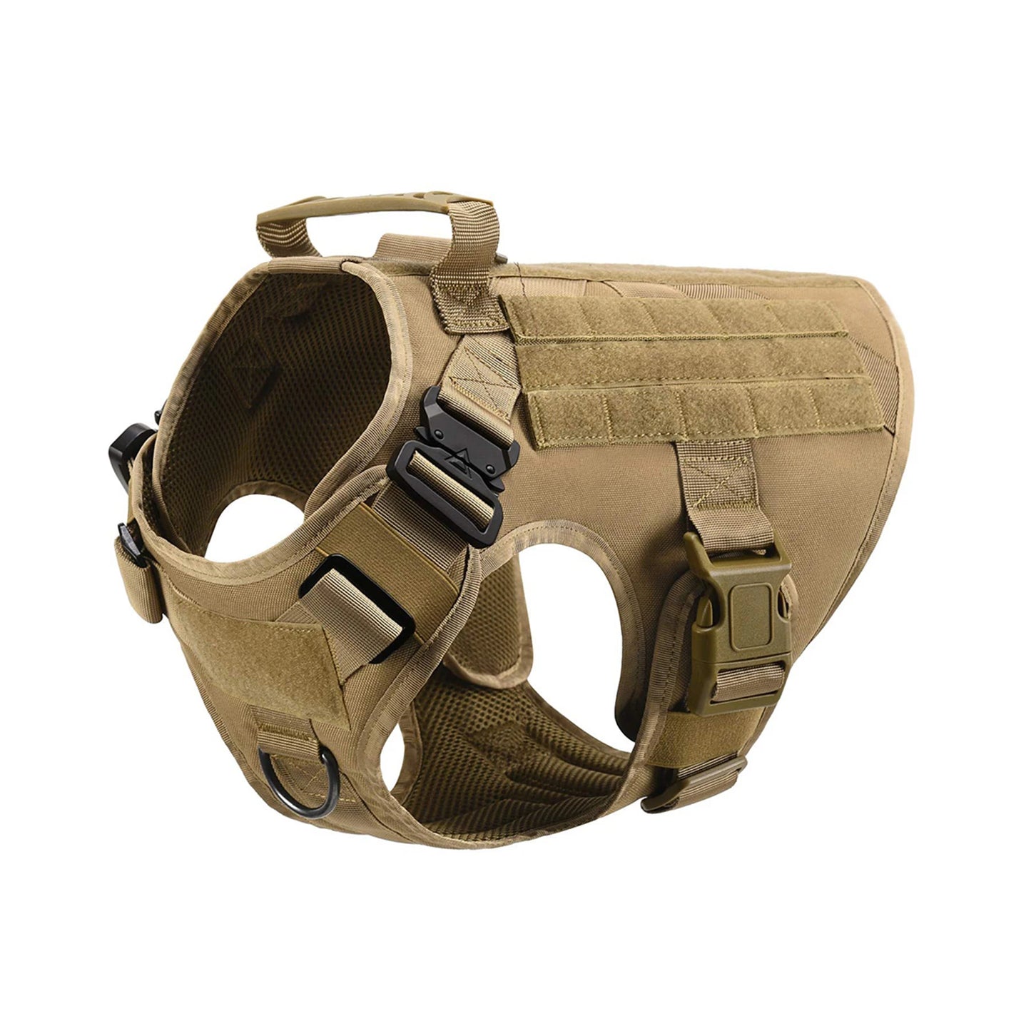 Tactical Dog Harness With Molle Pouches For Medium Large Dogs