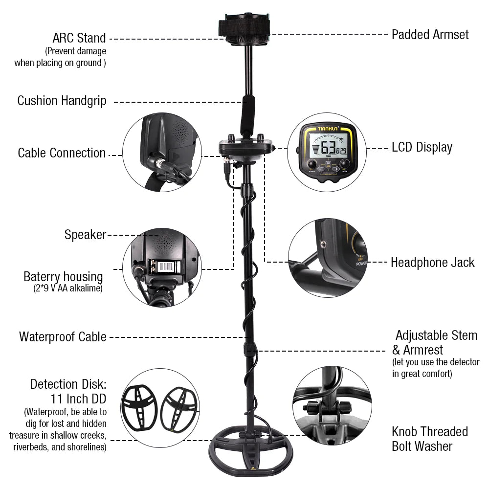 TX 850 Underground Metal Detector Treasure Hunter All Metal
