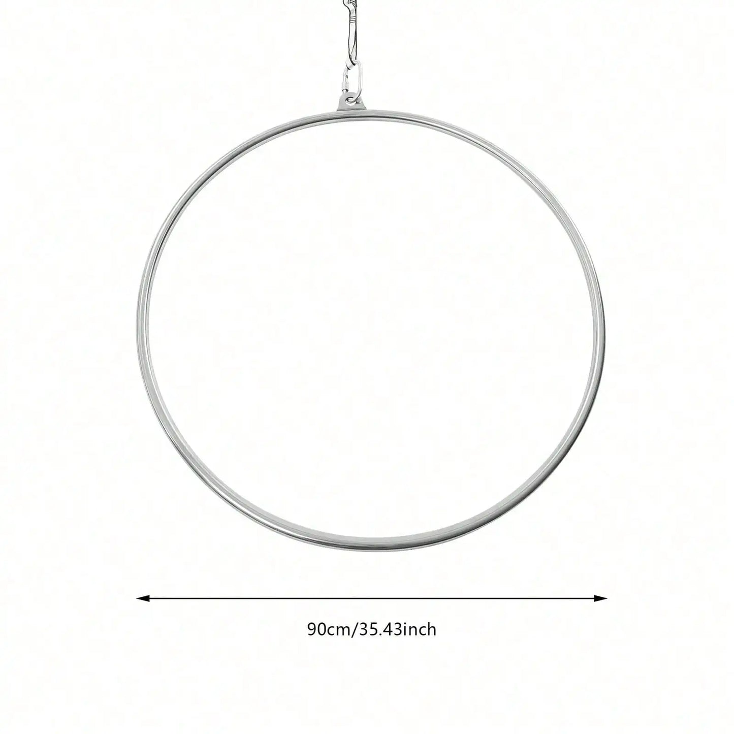 Aerial Lyra Hoop Gymnastic Ring Stainless Steel 350Kg Weight Capacity