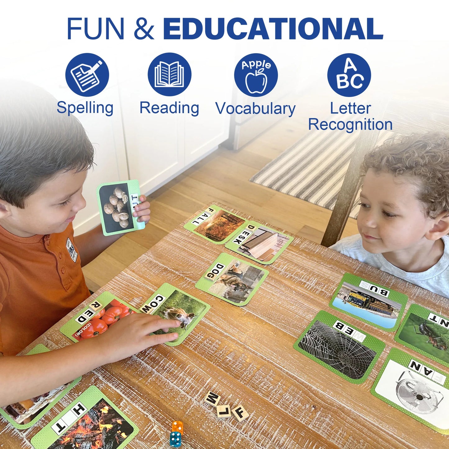 Spelling Games With 224 Flash Cards For Kids