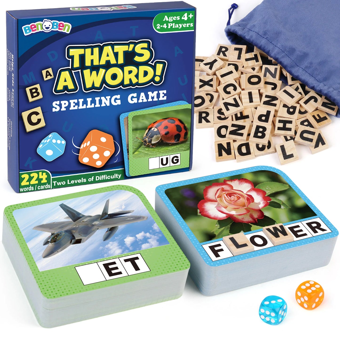 Spelling Games With 224 Flash Cards For Kids