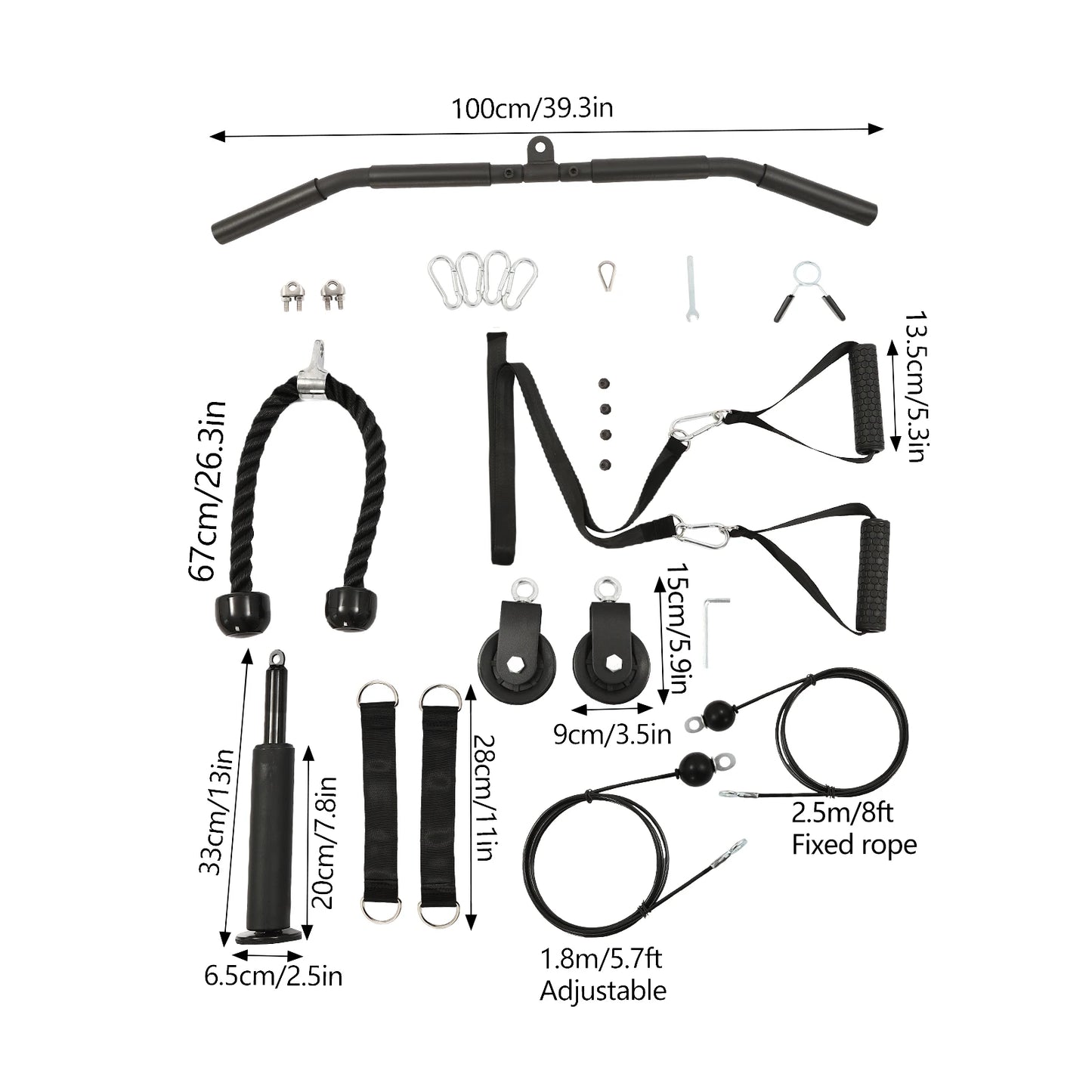 Pulley Gym Home Cable System For Full Body Strength Training