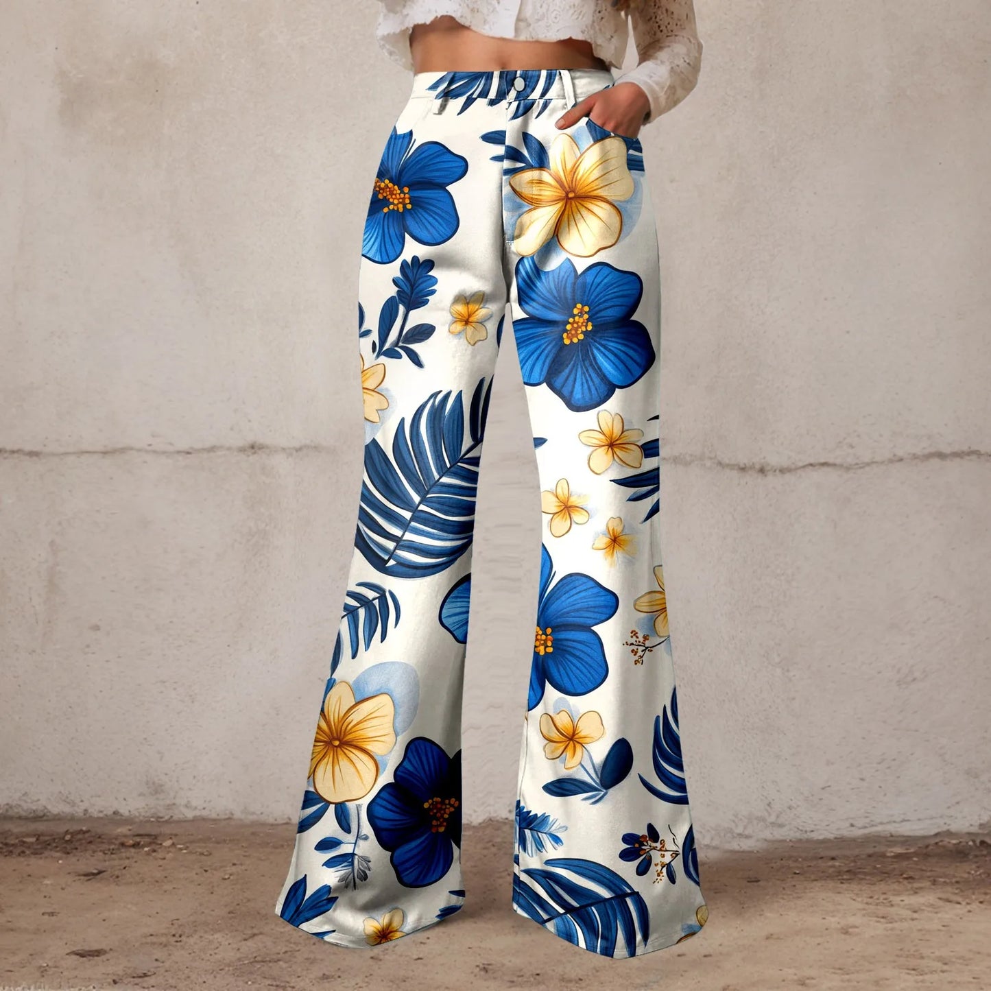 Baggy High Waist Wide Leg Jeans For Women Washed Denim