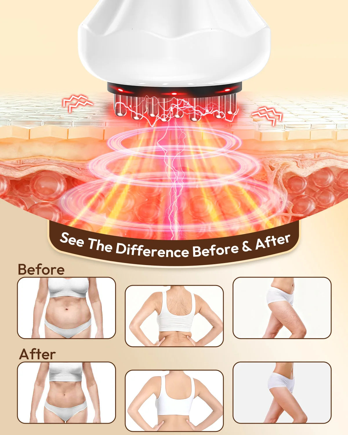 Lymphatic Drainage Massager Anti Cellulite Tool Body Sculpting Machine