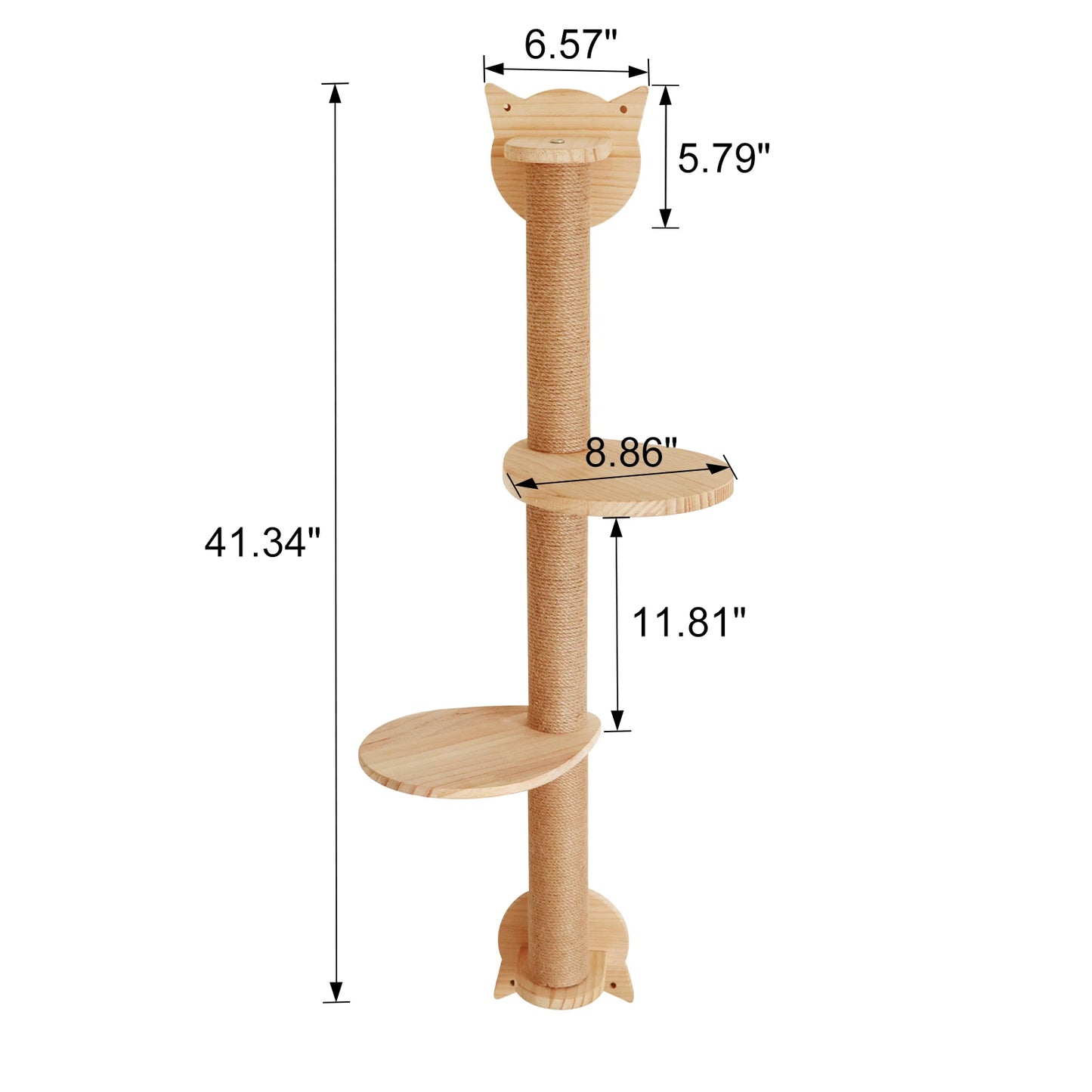 PETRAVEL Cat Tree With Scratching Posts Wall Mounted Hammock For Cats