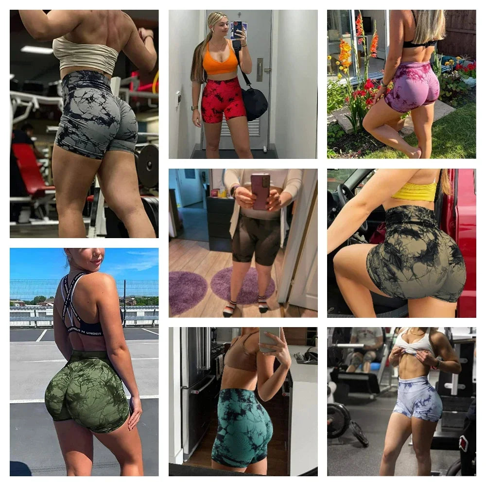 DUTRIEUX Yoga Shorts for Women High Elastic