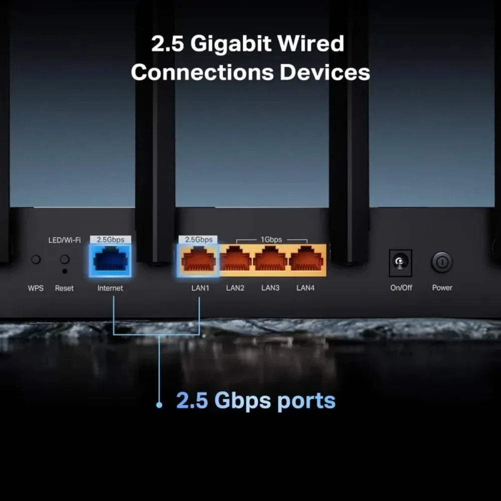 Archer BE6500 Dual Band WiFi 7 Router With 2.5Gbps Ports