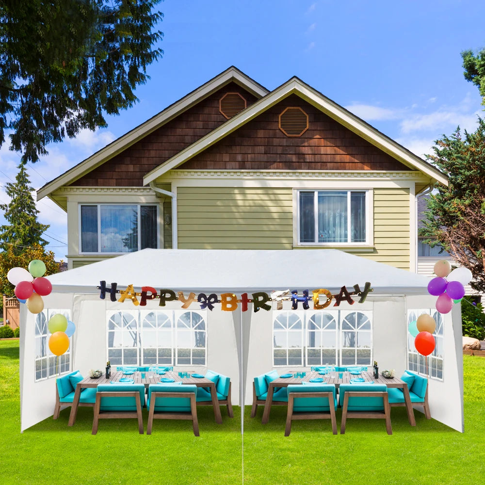 Outdoor Party Tent With Removable Sidewalls Waterproof Canopy Gazebo