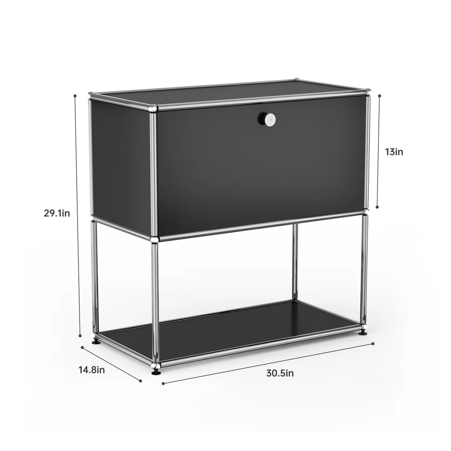 Furgle Modern Modular Metal Storage Cabinet Sideboard