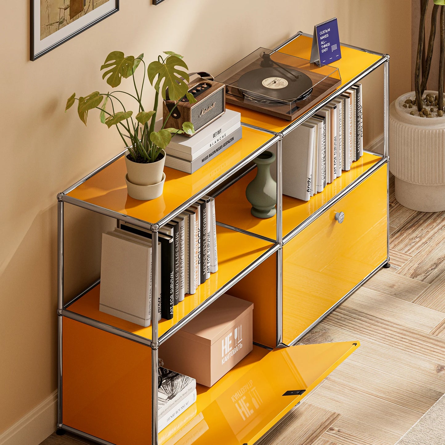 Furgle Modern Modular Metal Storage Cabinet Sideboard