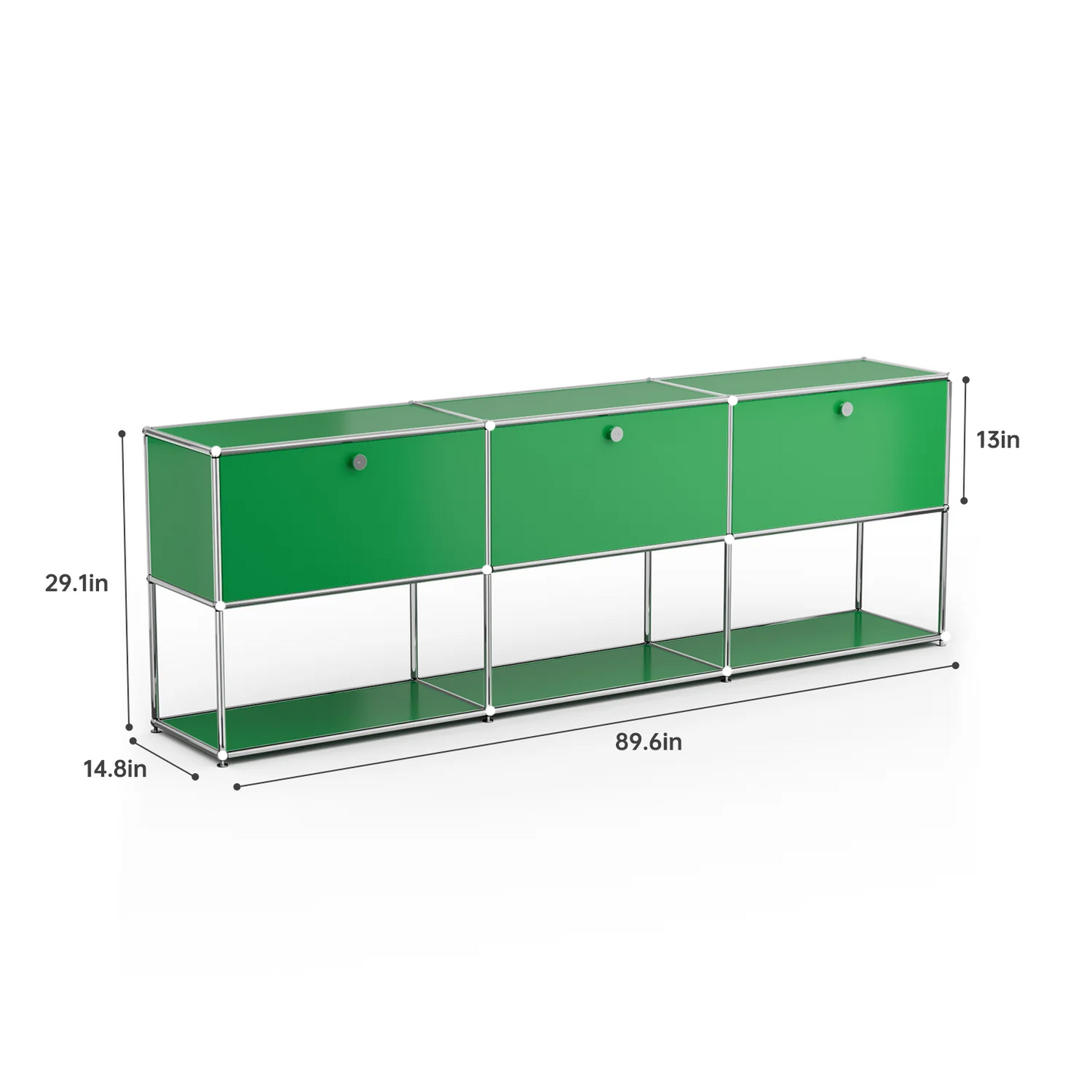 Furgle Modern Modular Metal Storage Cabinet Sideboard