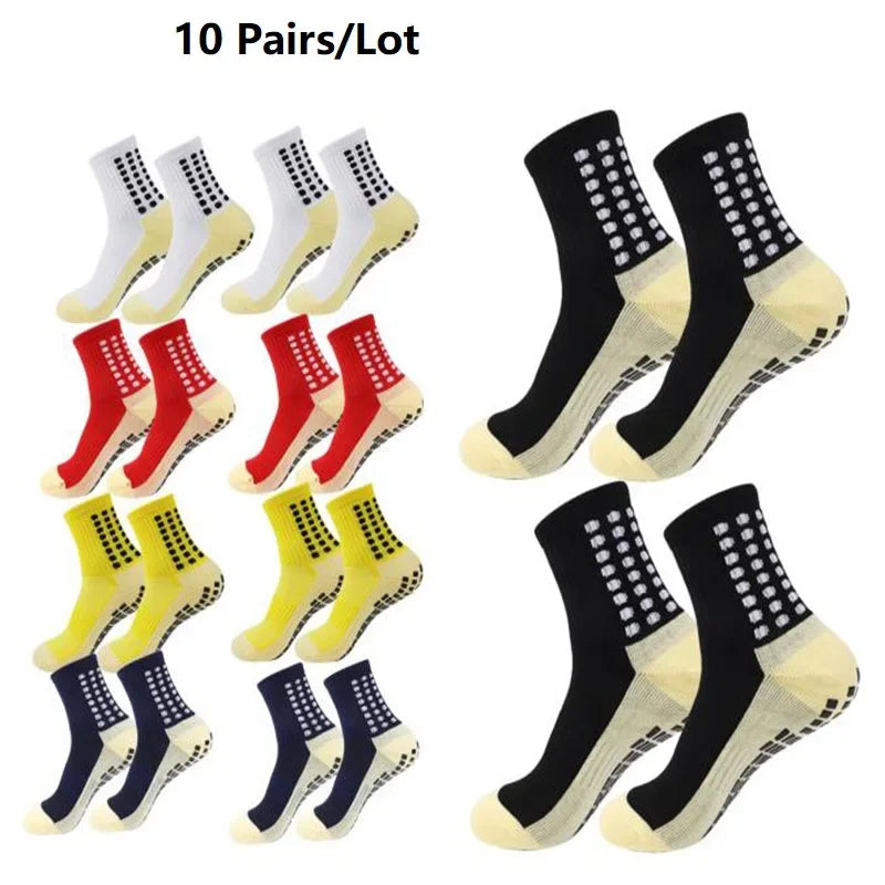 GIOIO Football Socks Non Slip Silicone Dots Mid Calf Sports