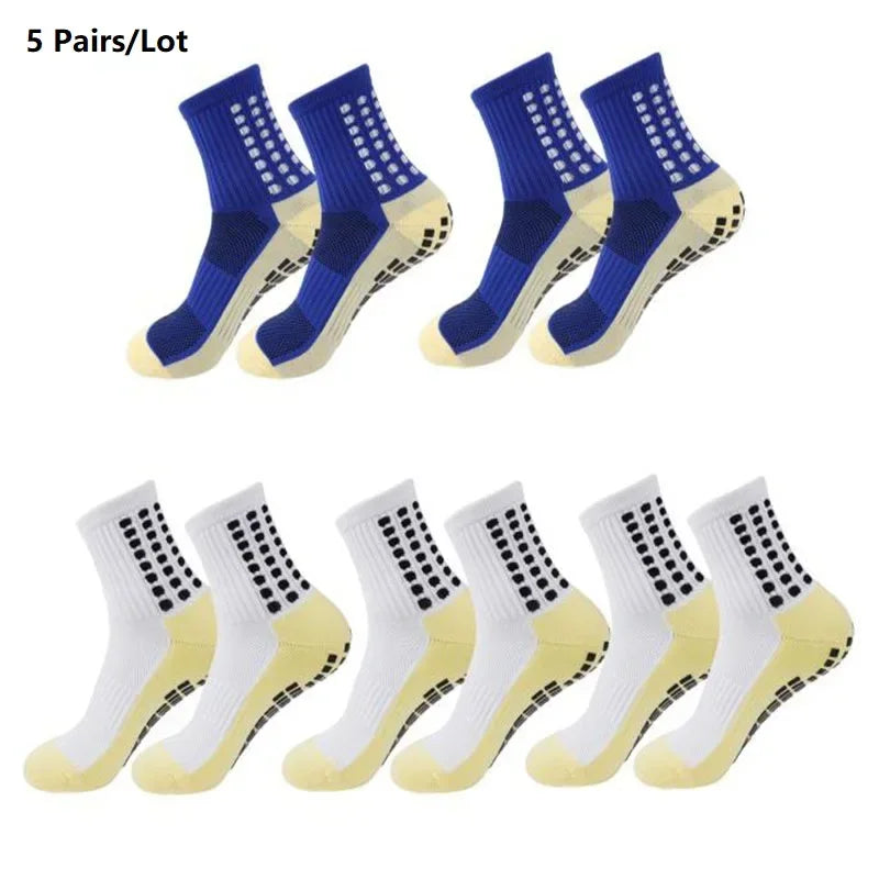 GIOIO Football Socks Non Slip Silicone Dots Mid Calf Sports
