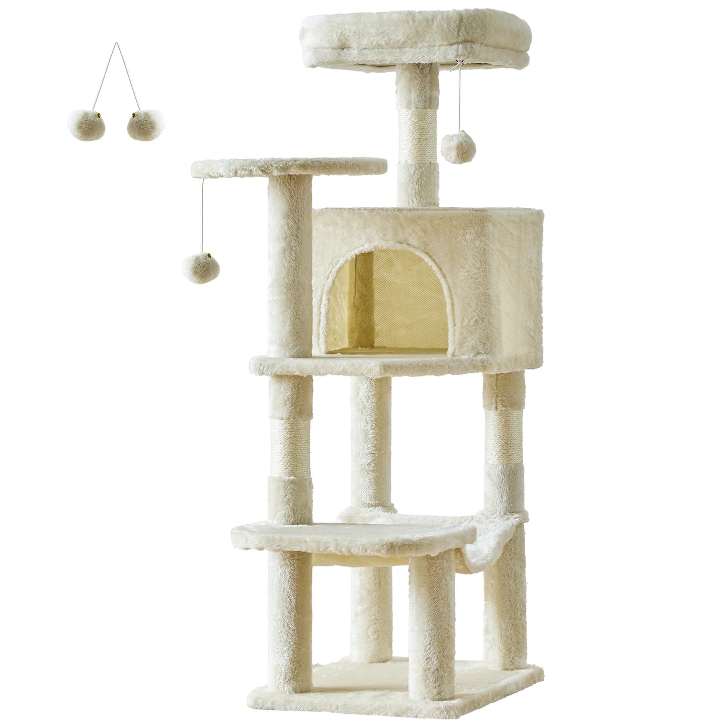 JHK Cat Tree Multi-Cat Climbing Tower Sisal Posts Indoor