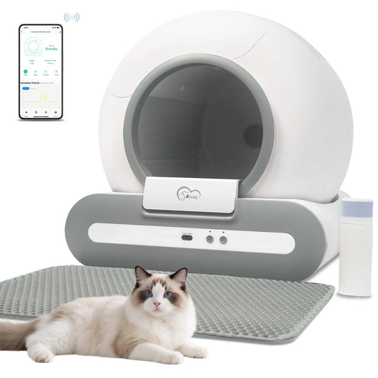 DOEL 65L Self-Cleaning Cat Litter Box With 2.4G WiFi App